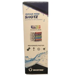 Overtime Electrolyte Replacement SHOTZ (10 individual packs per box) - view 4