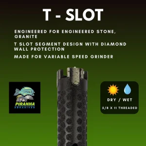 Piranha Abrasives T-Slot Series | 1/2″ - view 2