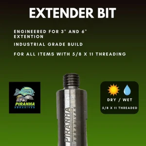 Piranha Abrasives Extender Shaft | 3″ - view 2