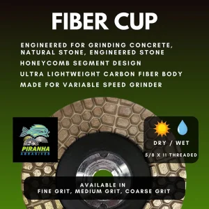 Fiber Grinding Cup | Coarse Grit - view 2