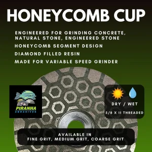 Honey Comb Grinding Cup | Coarse Grit - view 2
