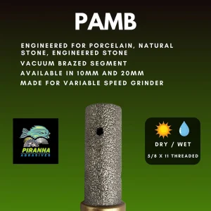 Piranha Vacuum Brazed Finger Bit | 10mm - view 3