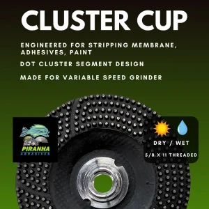 Piranha Abrasives Cluster Cup | 7″ - view 2