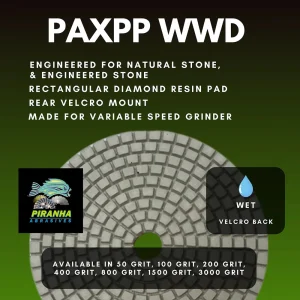 Piranha Wet White Polishing Pads | 50 Grit - view 2