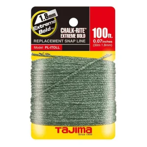 Tajima Chalk Rite Extreme Bold 1.8mm Braided Line – 100 ft