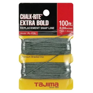 Tajima Chalk Rite Extra Bold 1mm Braided Line – 100 ft