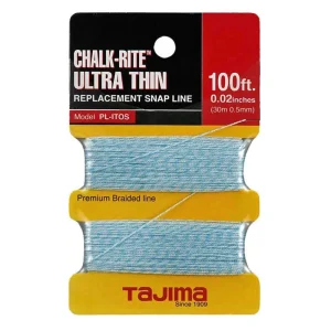 Tajima Chalk Rite Ultra-Thin 0.5mm Braided Line – 100 ft