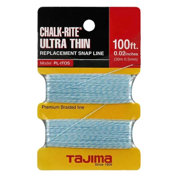 Tajima Chalk Rite Ultra-Thin 0.5mm Braided Line – 100 ft