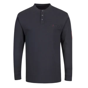 Portwest Fire Resistant Antistatic Henley, Navy