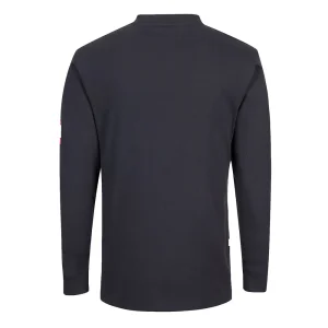 Portwest Fire Resistant Antistatic Henley, Navy - view 2