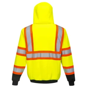 Portwest Kansas Zipped Hoodie, Yellow/Black - view 2