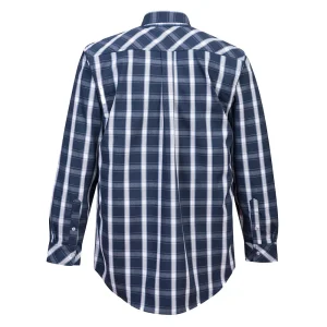 Portwest Bizflame 88/12 Fire Resistant Plaid Shirt, Navy - view 2