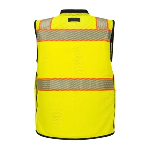 Portwest High Visibility Premium Surveyor Vest, Class 2, Yellow/Black - view 2