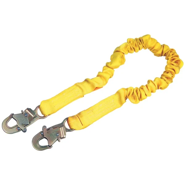 3M DBI-SALA Shockwave 2 Shock Absorbing Lanyard, Single Leg with Snap Hooks, 2″ x 6′