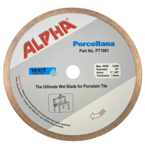 Alpha 10″ Porcellana Diamond Blade for Portable Rail Saw