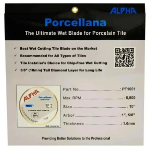 Alpha 10″ Porcellana Diamond Blade for Portable Rail Saw - view 2