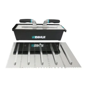 Bihui Tools 9 pcs Switchable Notched Trowel Set