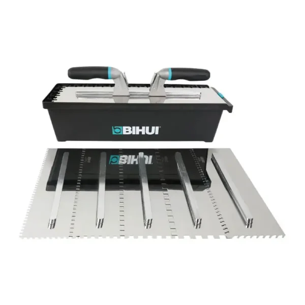 Bihui Tools 9 pcs Switchable Notched Trowel Set