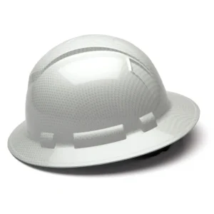 Pyramex Safety Products Ridgeline Full Brim Hard Hat, Shiny, White, 4-Point Ratchet Suspension - view 2