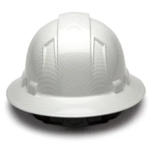 Pyramex Safety Products Ridgeline Full Brim Hard Hat, Shiny, White, 4-Point Ratchet Suspension - view 3