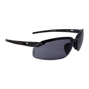 Radians Crossfire ES5 Premium Safety Eyewear, Pearl Black Frame, Smoke Lens - view 3