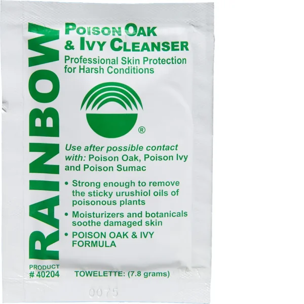 Rainbow Technologies Poison Oak & Ivy Cleanser Wipe – Bag of 12 Towelettes
