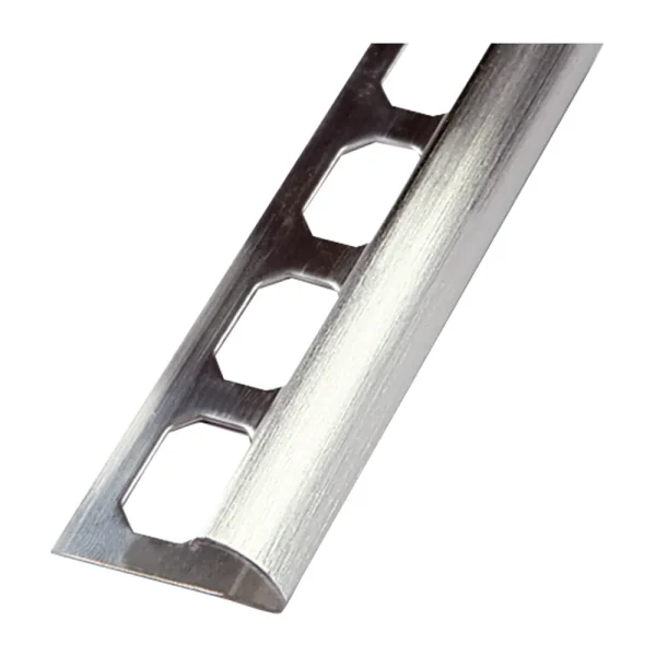 Laticrete Round Edge Profile (RO5) | 1/4″ / Brushed Stainless Steel