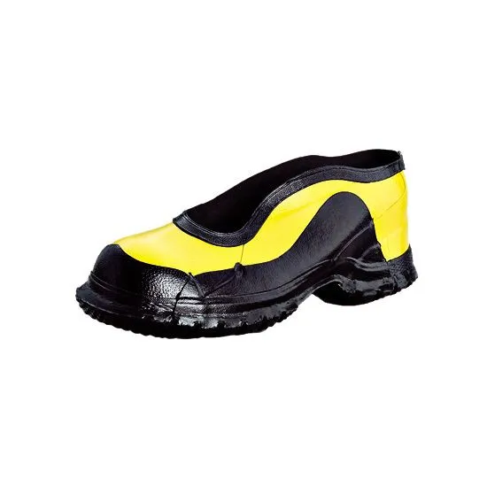 Saf-T-Gard Servus Ankle High Deep Heel Rubber Dielectric Overshoes, Yellow