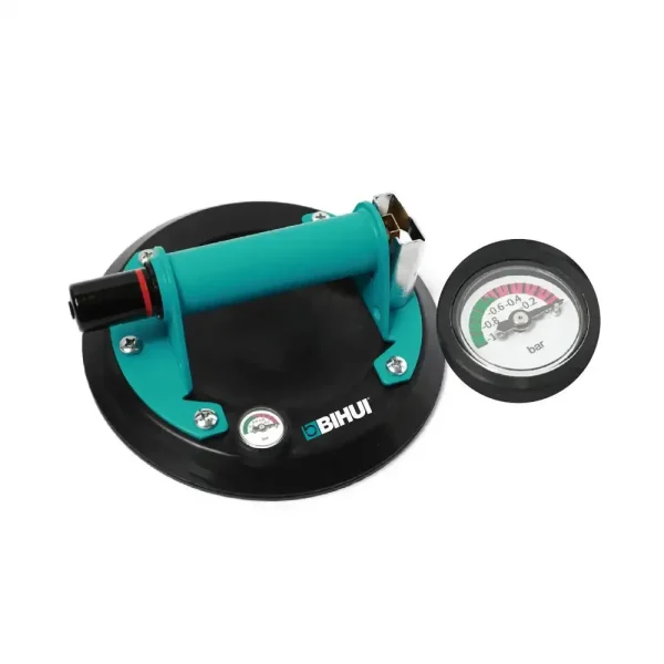 Bihui Tools 6″ Vacuum Suction Cup with Steel Handle & Pressure Monitor
