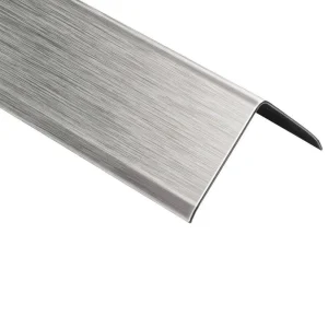 Schluter-ECK-K Edge Trim | Brushed Stainless Steel / 4′ 11″ / 9/16″