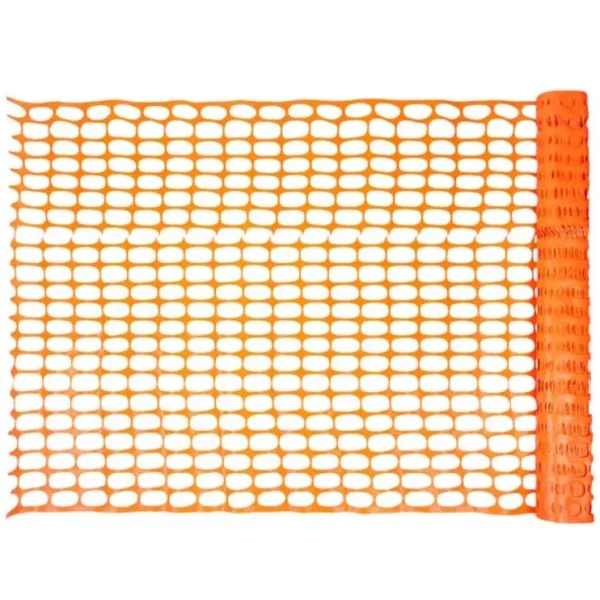 L&M Bag & Supply Economy Orange Beacon Safety Fence, 4′ x 100′