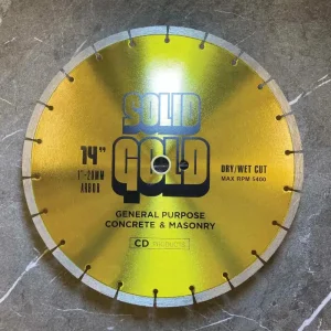 SG-C14 Solid Gold 14″ Concrete & Masonry Blade - view 2