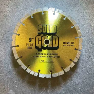 SG-C9 Solid Gold 9″ Concrete & Masonry Blade - view 2