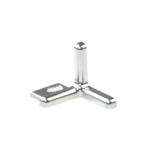Schluter Indec Outside Corner | Polished Chrome Anodized / 5/16″
