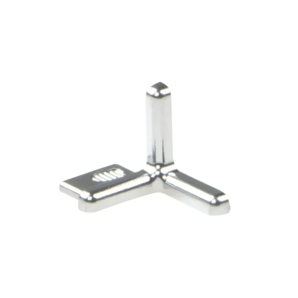 Schluter Indec Outside Corner | Polished Chrome Anodized / 5/16″