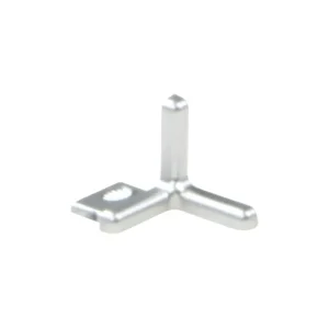 Schluter Indec Outside Corner | Polished Chrome Anodized / 5/16″ - view 2
