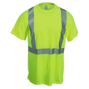 OccuNomix Class 2 Birdseye Wicking T-Shirt, Lime