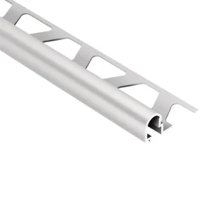 Schluter Rondec-DB Edge Trim | 8′ 2-1/2″ / Satin Anodized