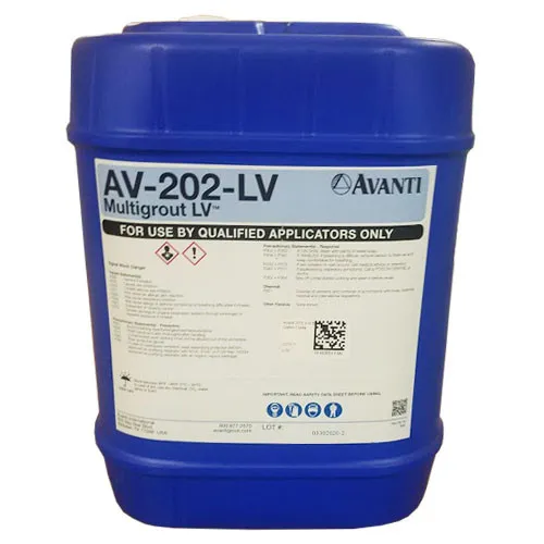 Avanti 202 Low Viscosity Multi Grout Cartridges 5 Gallon