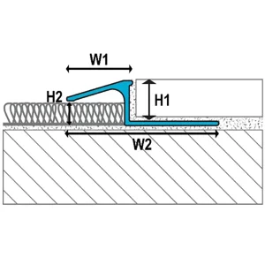 Laticrete Transition Profile (TR2) | 5/16″