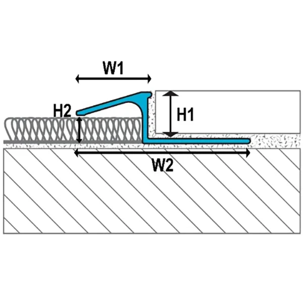 Laticrete Transition Profile (TR2) | 5/16″