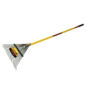Leaf Rake With Spring Brace, Fiberglass