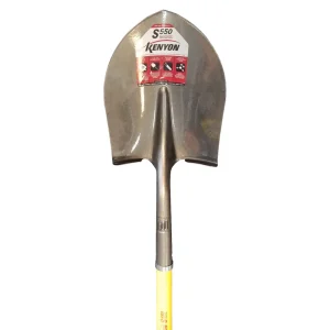 16 Ga. Round Point Shovel, 48″ Long Polymer Handle - view 2