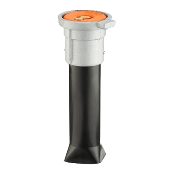 Copperhead Snakepit Roadway with Single Terminal Cast Iron Lid Access Point, Orange