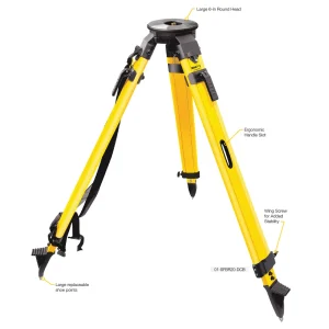 SitePro SFBR20-DCB Surveyors Fiberglass Tripod – Heavy Duty – Dual Clamp 42 to 72-inches Extended - view 2