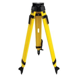SitePro WDF20-B Wood and Fiberglass Tripod – Heavy Duty – Quick Clamp 42 to 72-inches Extended