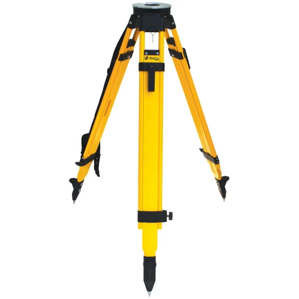 SitePro WDF20-DCB Wood and Fiberglass Tripod – Heavy Duty – Dual Clamp 42 to 72-inches Extended