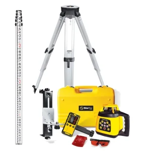 SitePro 27-KS100HVK-4C Horizontal / Vertical Rotary Laser Exterior Package with Inches Rod and Tripod