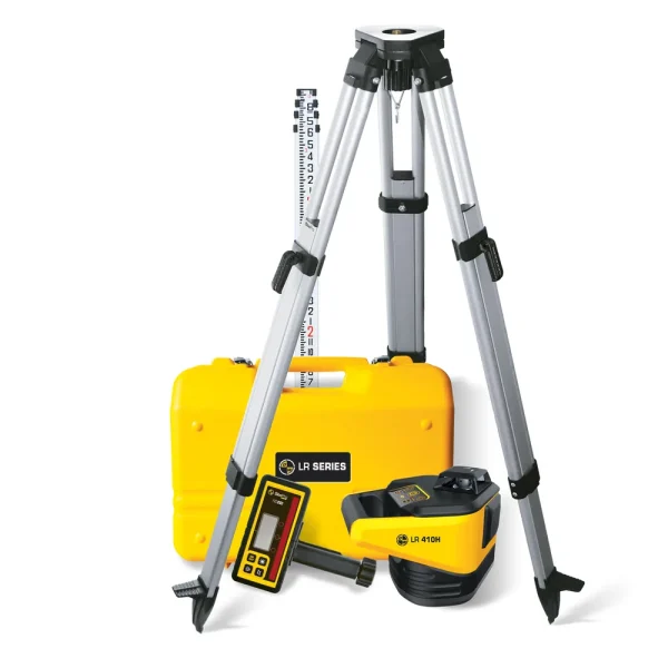 SitePro 27-LR410H-4T Horizontal Rotary Laser Package with Measuring Rod TENTHS and Tripod