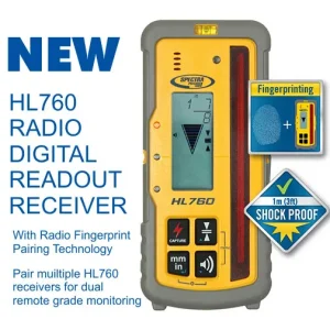 Spectra Precision HL760 Laser Receiver (Radio) with Rod Bracket - view 2